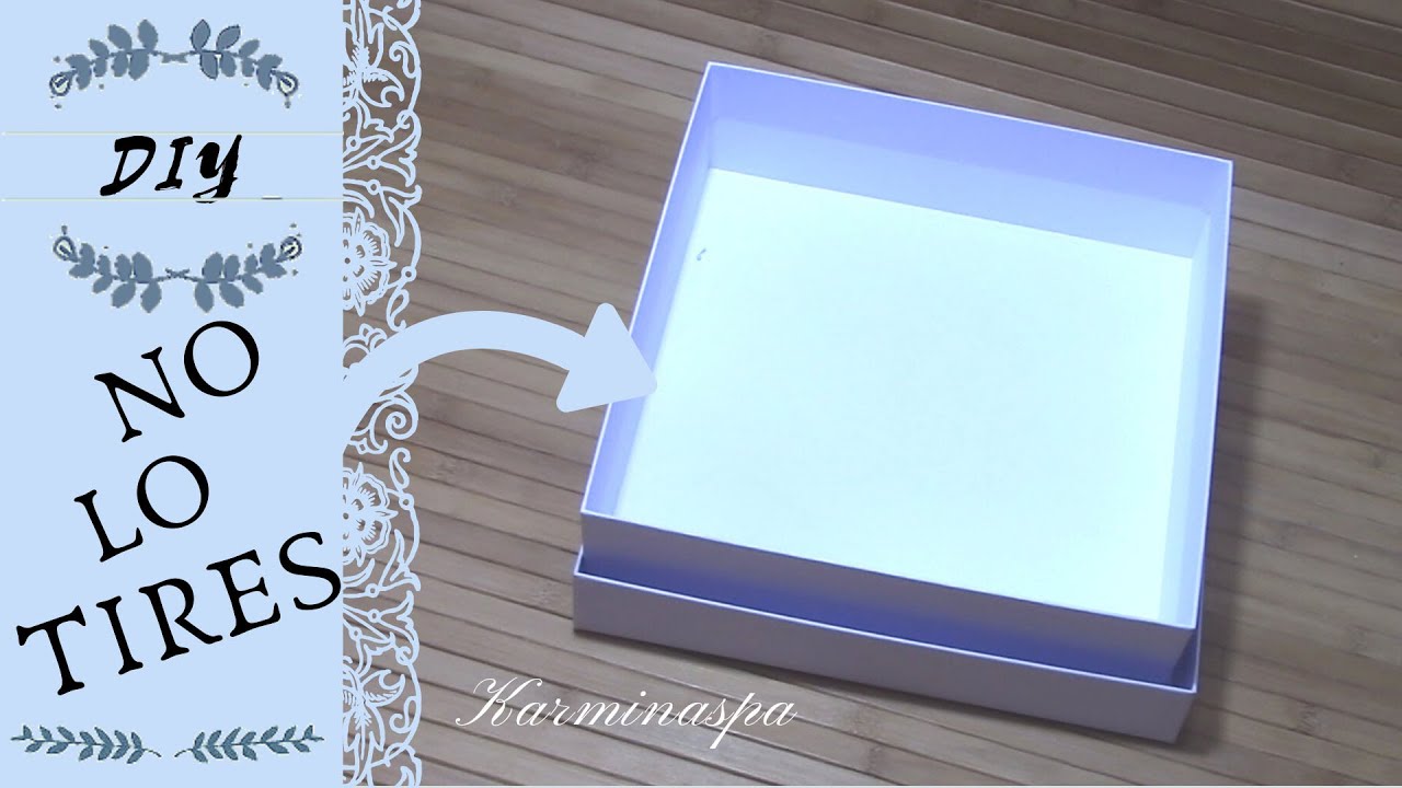 DIY. ESPECTACULAR. Cómo DECORAR una CAJA con decoupage y diferentes materiales. RECICLAJE CREATIVO.