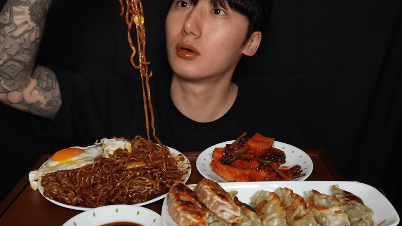 야식은 짜파게티!! 아삭한 총각김치까지 잘먹겠습니다~ Chapagetti Mukbang Asmr