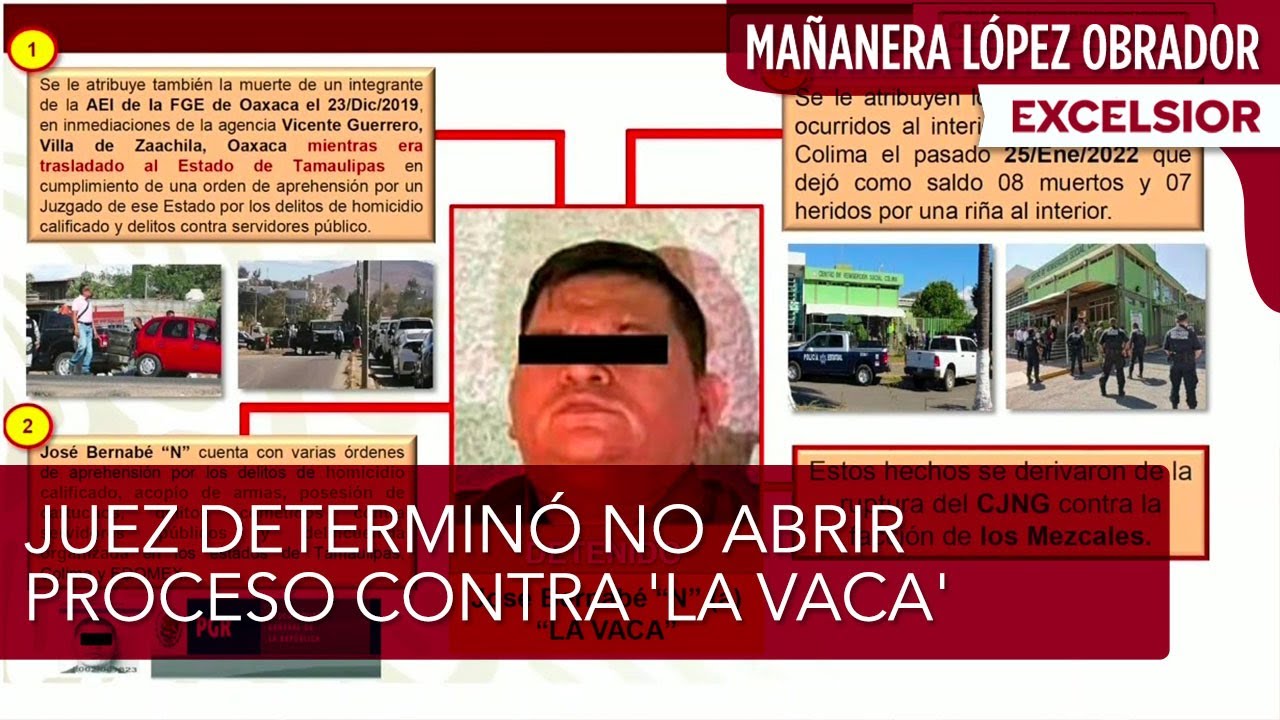 Juez determinó no abrir proceso penal federal a 'La Vaca', líder criminal en Colima