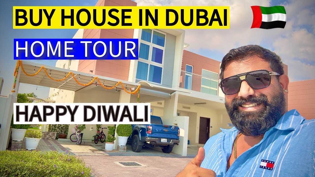 DIWALI in New House in DUBAI🔥HOME community Tour, Dhanteras धनतेरस सजावट🔥 Buying own Property in UAE