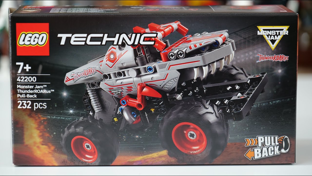 LEGO Technic 42200 Monster Jam ThunderROARus Pull Back &ndash; recenzja LEGO Speed Build