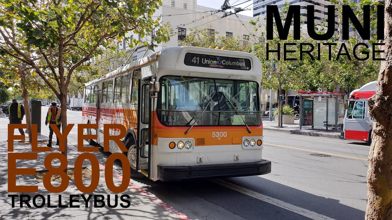 MUNI Heritage Weekend 2019 - San Francisco MUNI 1976 Flyer E800 trolleybus
