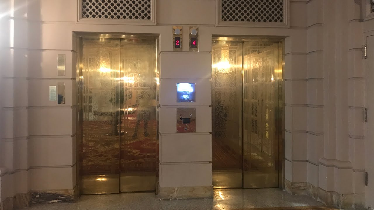 Schindler 6400 Modded Elevators (Rear Bank) at Willard InterContinental, Downtown - Washington, D.C.
