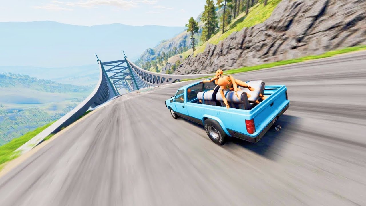 Full Throttle INSANE Long Downhill Mayhem! | BeamNG.drive Epic Crashes & Speed Test #2