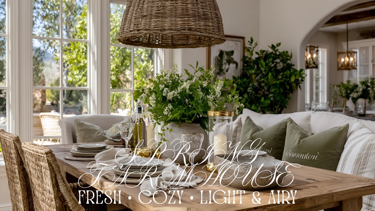 Spring Farmhouse Decor Ideas That Feel Fresh, Cozy & Light | Farmhouse Home Refresh