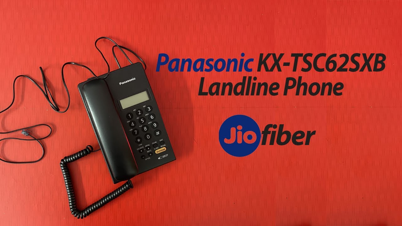 Panasonic KX-TSC62SXB Corded Landline Phone | Jio Fiber
