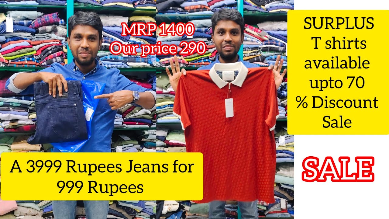 EXPORT SURPLUS GARMENTS/SURPLUS CLOTHES/பிராண்டட் தள்ளுபடி விற்பனை