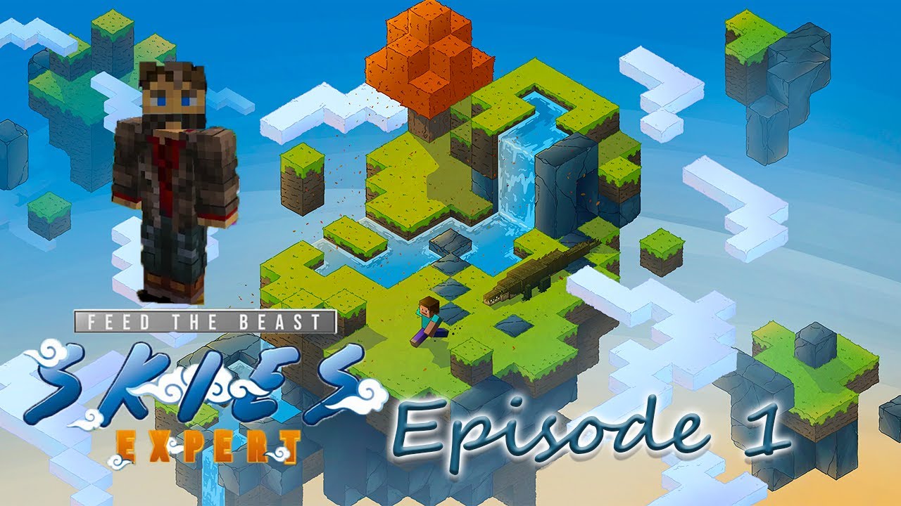 Minecraft FTB Skies Expert Lets Play Episode 1 - Rough Start 