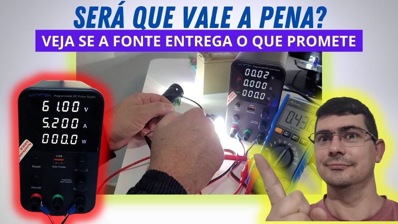 COMO FUNCIONA A FONTE DE BANCADA VARIÁVEL WANPTEK (WPS6005H) 