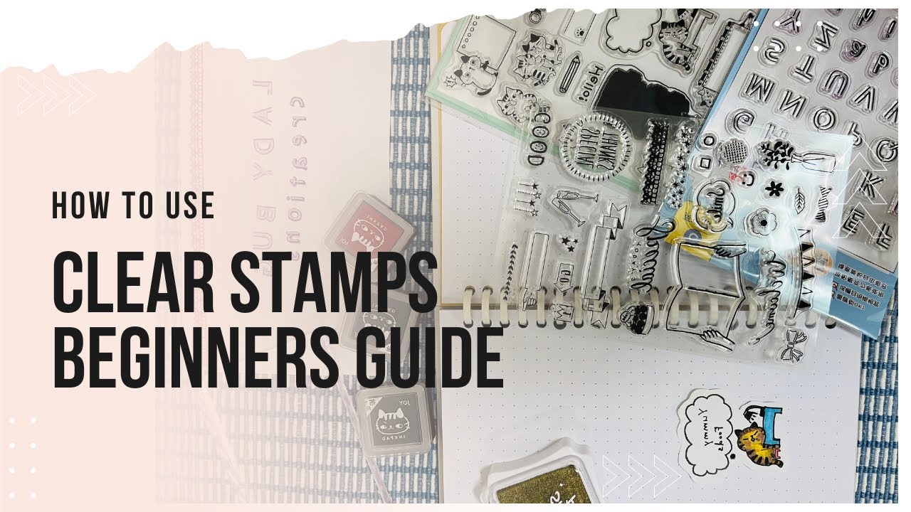 How to Use Clear Stamps | Clear Stamps for Beginners | Slow Motion Relaxing Video