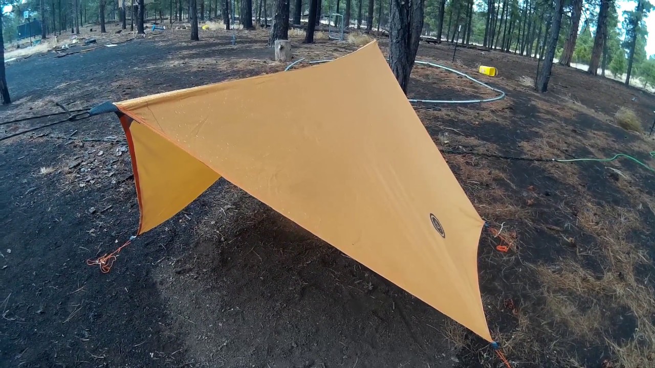 How to Hang a Tarp with a Ridgeline