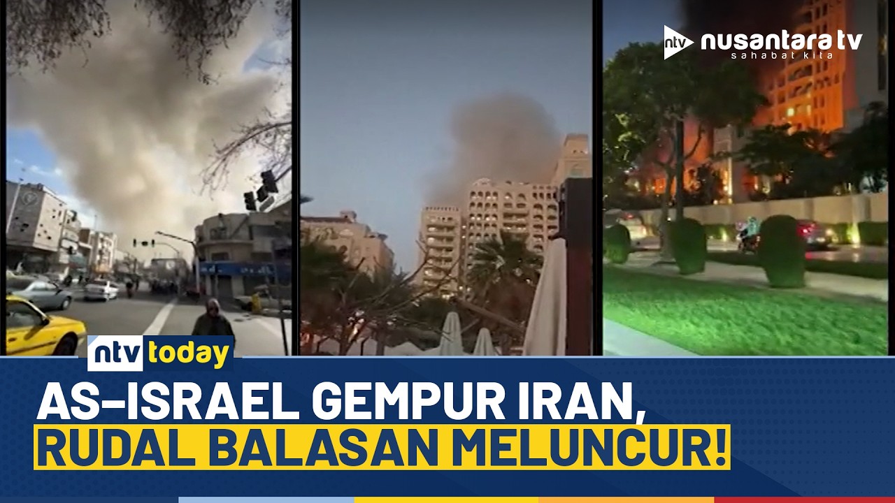 Rudal dan Drone Iran Sasar Basis Militer AS dan Target Israel Setelah Serangan Udara| NTV TODAY