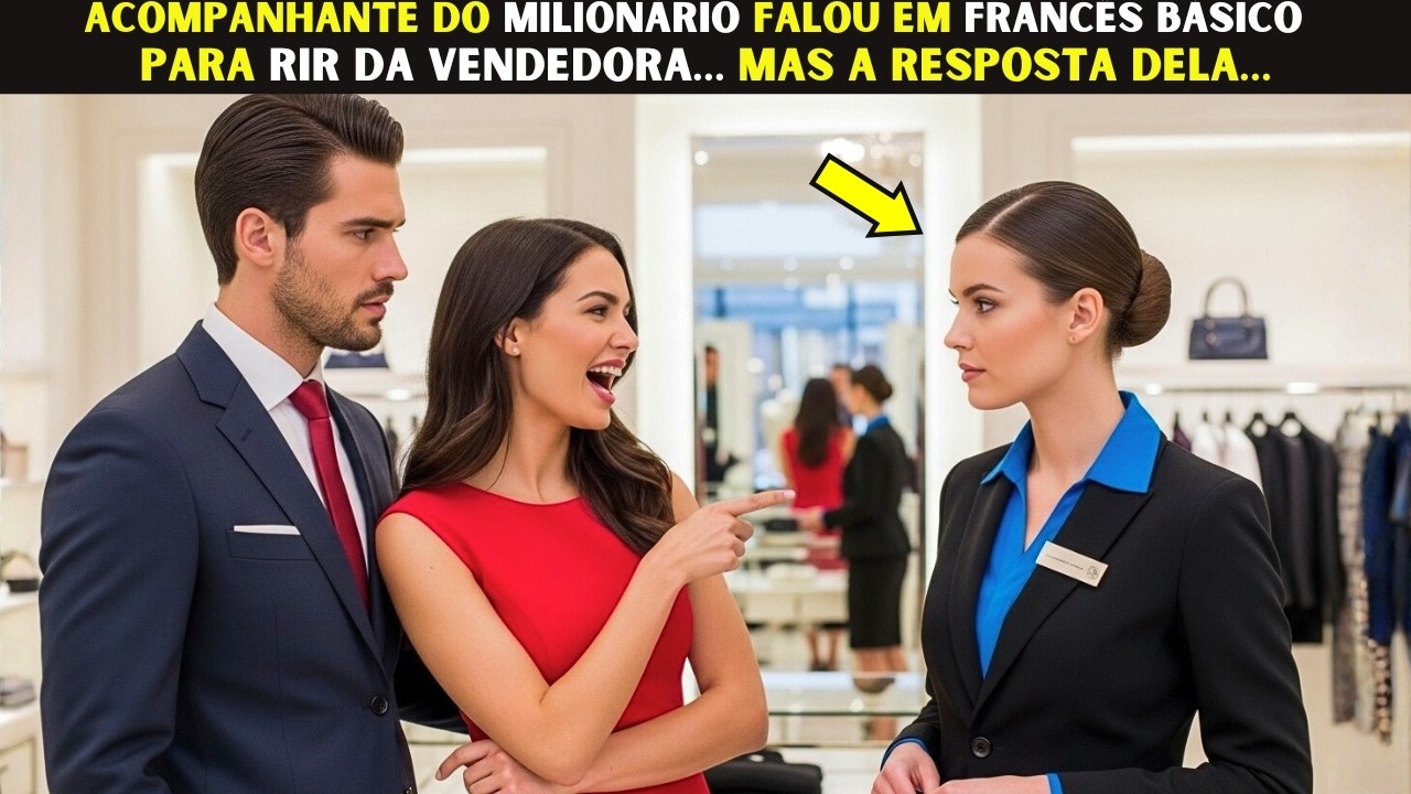 Acompanhante do Milionário falou em FRANCÊS BÁSICO para rir da vendedora… mas a resposta dela…