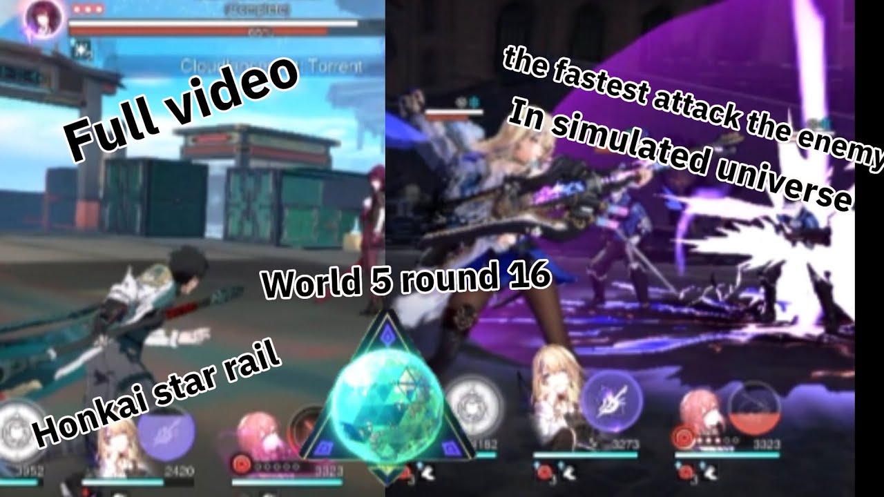 Full video the fastest attack the enemy world 5 round 16 in simulated universe honkai star rail 
