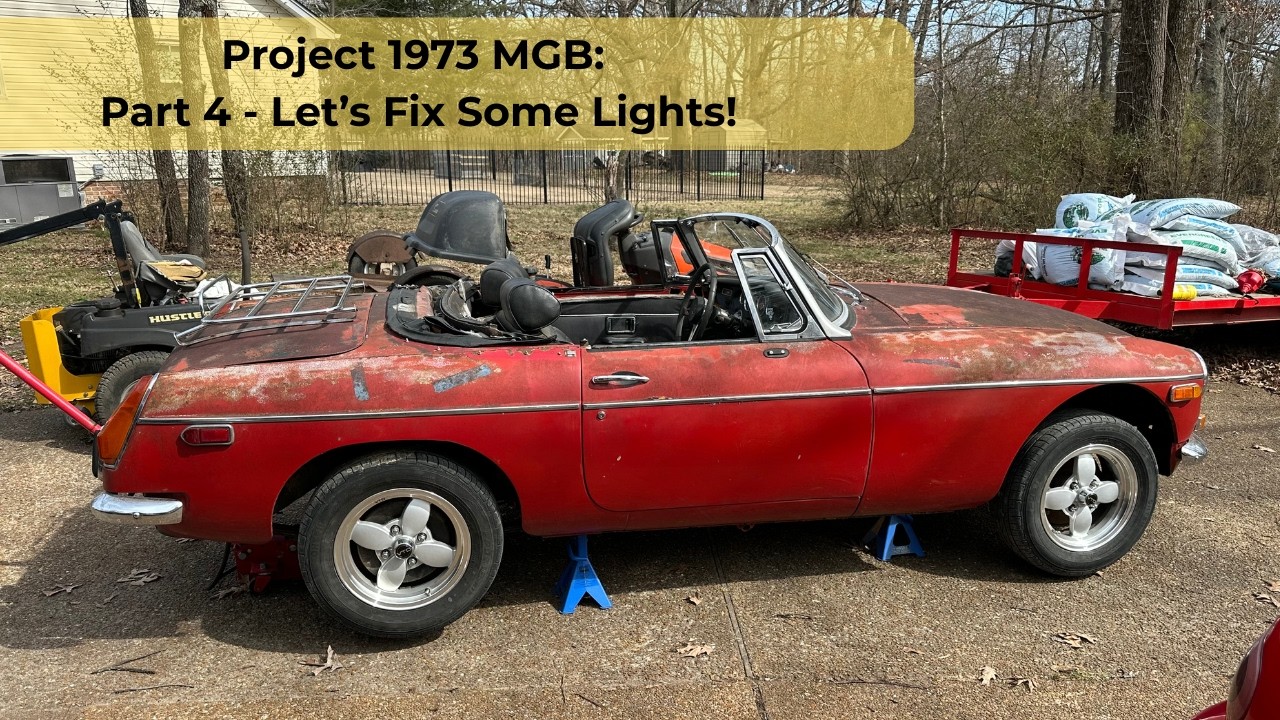 1973 MGB Project   Part 4   Let's fix some lights!