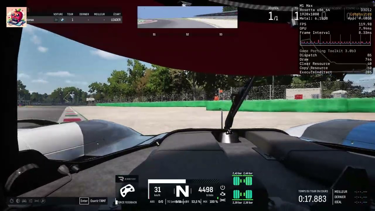 Rennsport on MAC with CrossOver (GPTK 3) ! #applegaming #rennsport