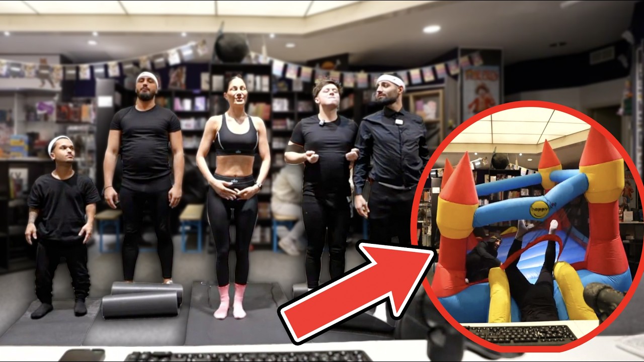 Jordan & Semih ZERSTÖREN BÜCHEREI (Pilates Training) 