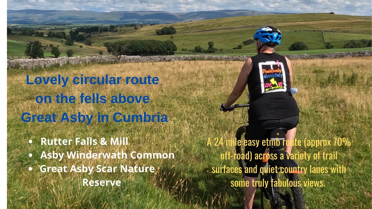 Fairly easy, non-technical, circular emtb route round Great Asby (Cumbria), in Yorkshire Dales N.P.