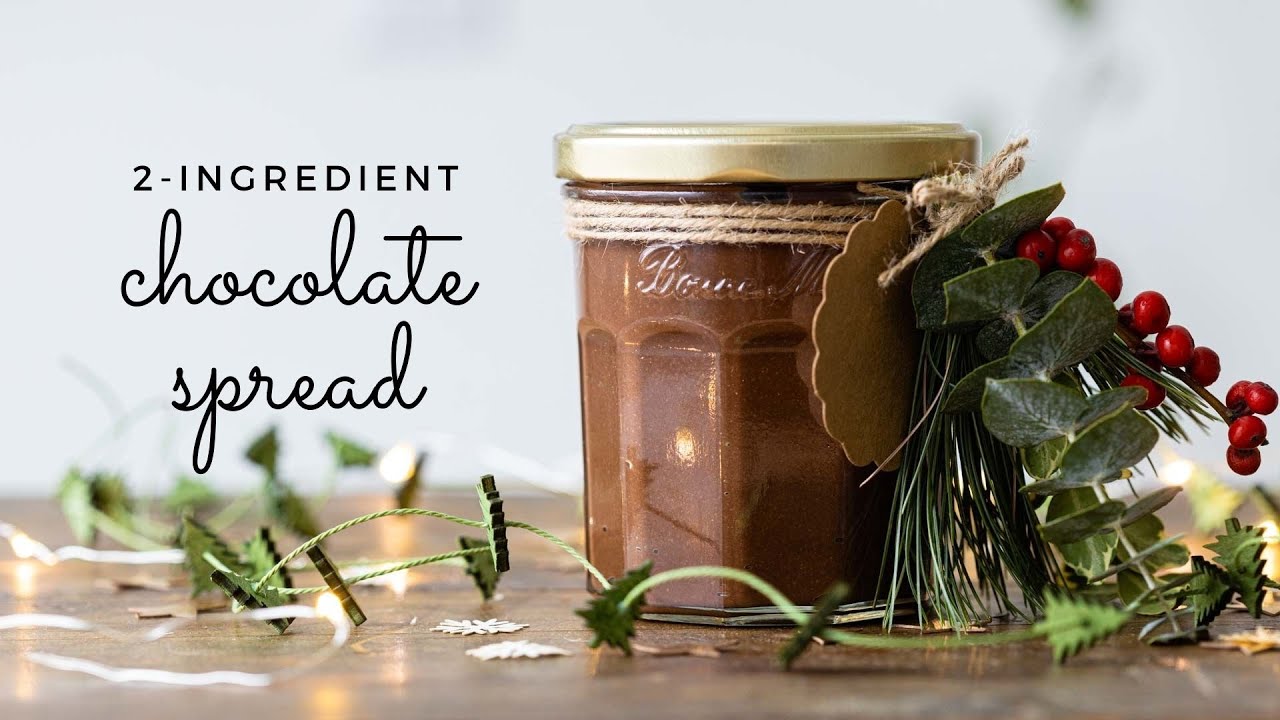 2-Ingredient Chocolate Spread | A great edible gift idea