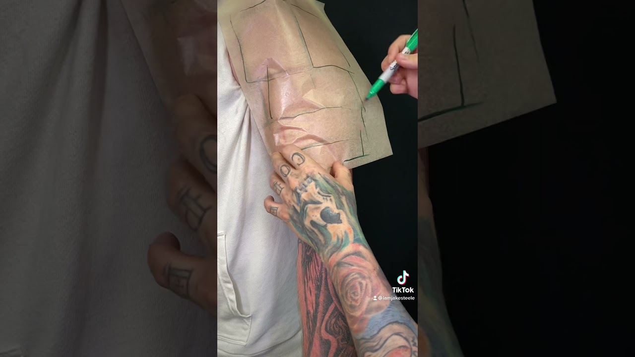 Manga Panel Tattoo Process