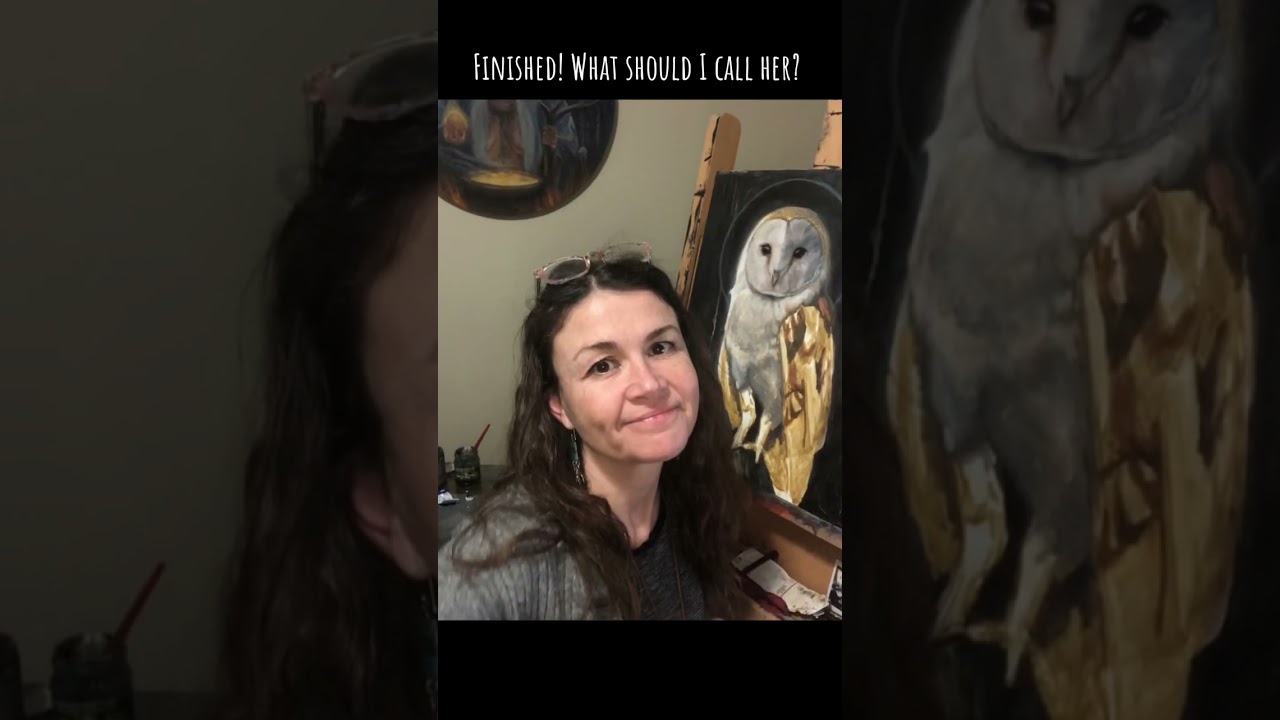 What&rsquo;s your spirit animal?#lightworker #owlspirit #owlart #visionaryart #barnowl #owlpainting