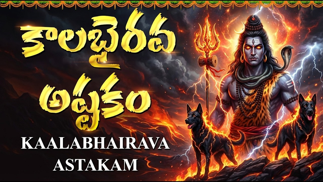 KALABHAIRAVA ASHTAKAM With Telugu Lyrics | కాలభైరవాష్టకం |  Lord Shiva Powerful Song In Telugu