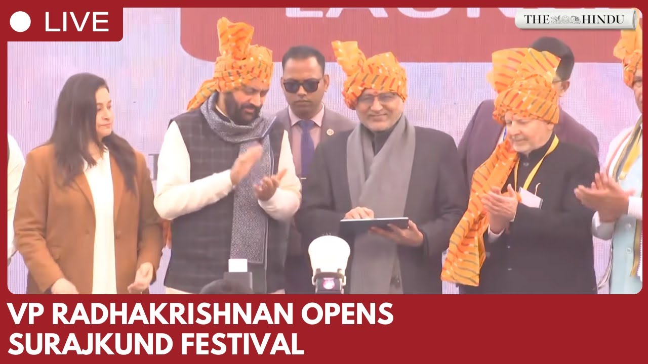 39th Surajkund Craft Festival: VP C.P. Radhakrishnan inaugurates in Faridabad, Haryana.