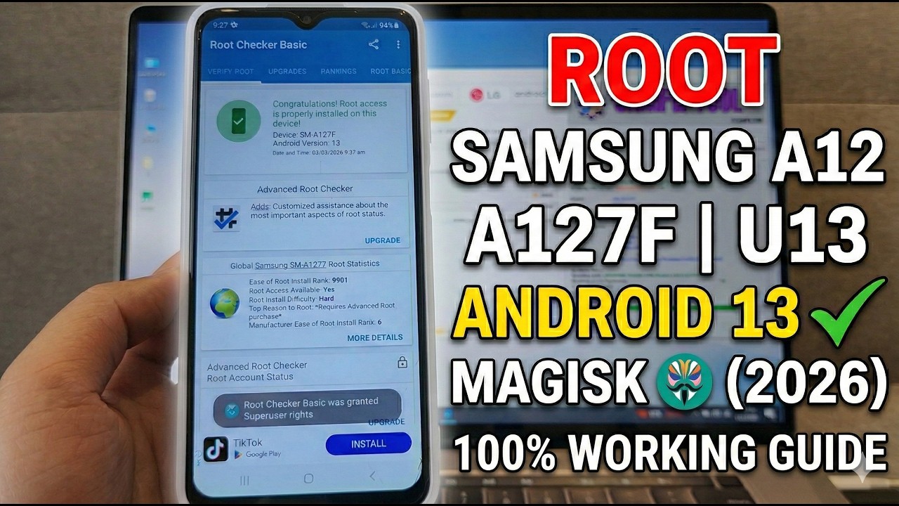 Samsung A127F U13(D) Android 13 Root Tutorial | Full Step-by-Step with Magisk