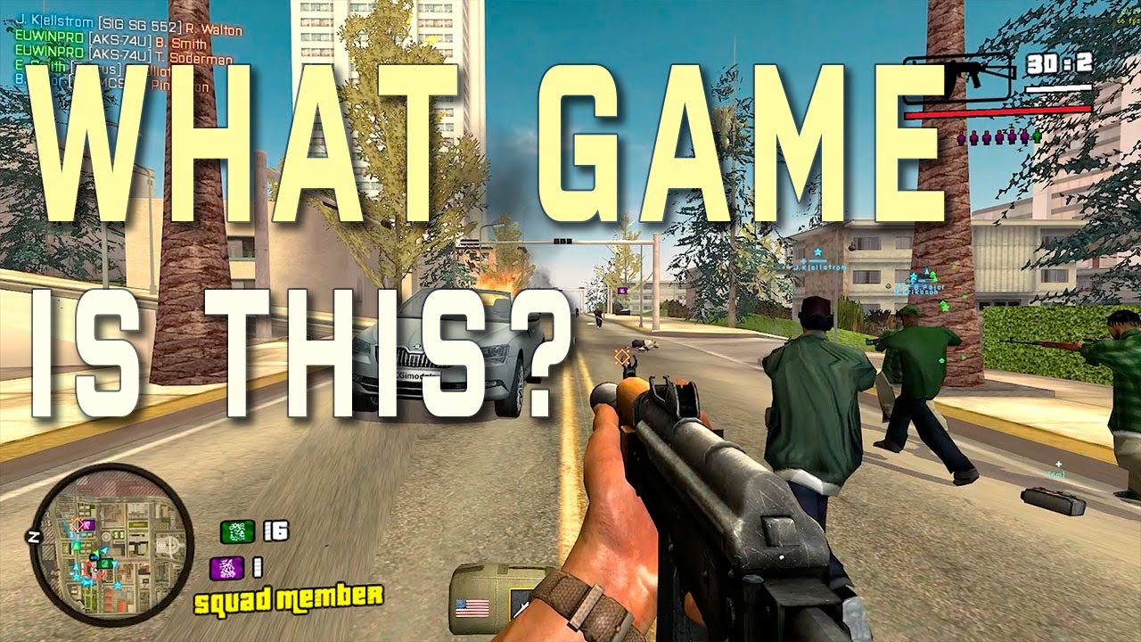 GTA San Andreas in Battlefield 2! - Bustafield Hoodline 2 Mod