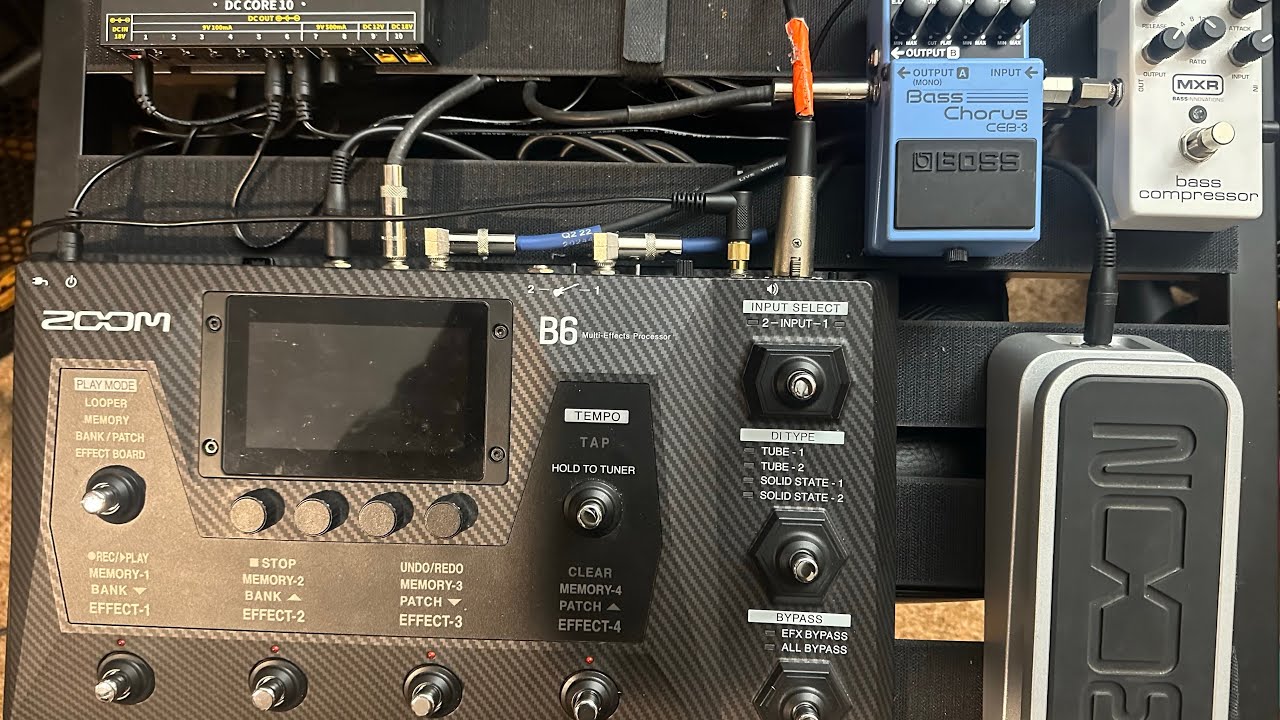 Zoom B6 editing using Zoom Guitar Lab