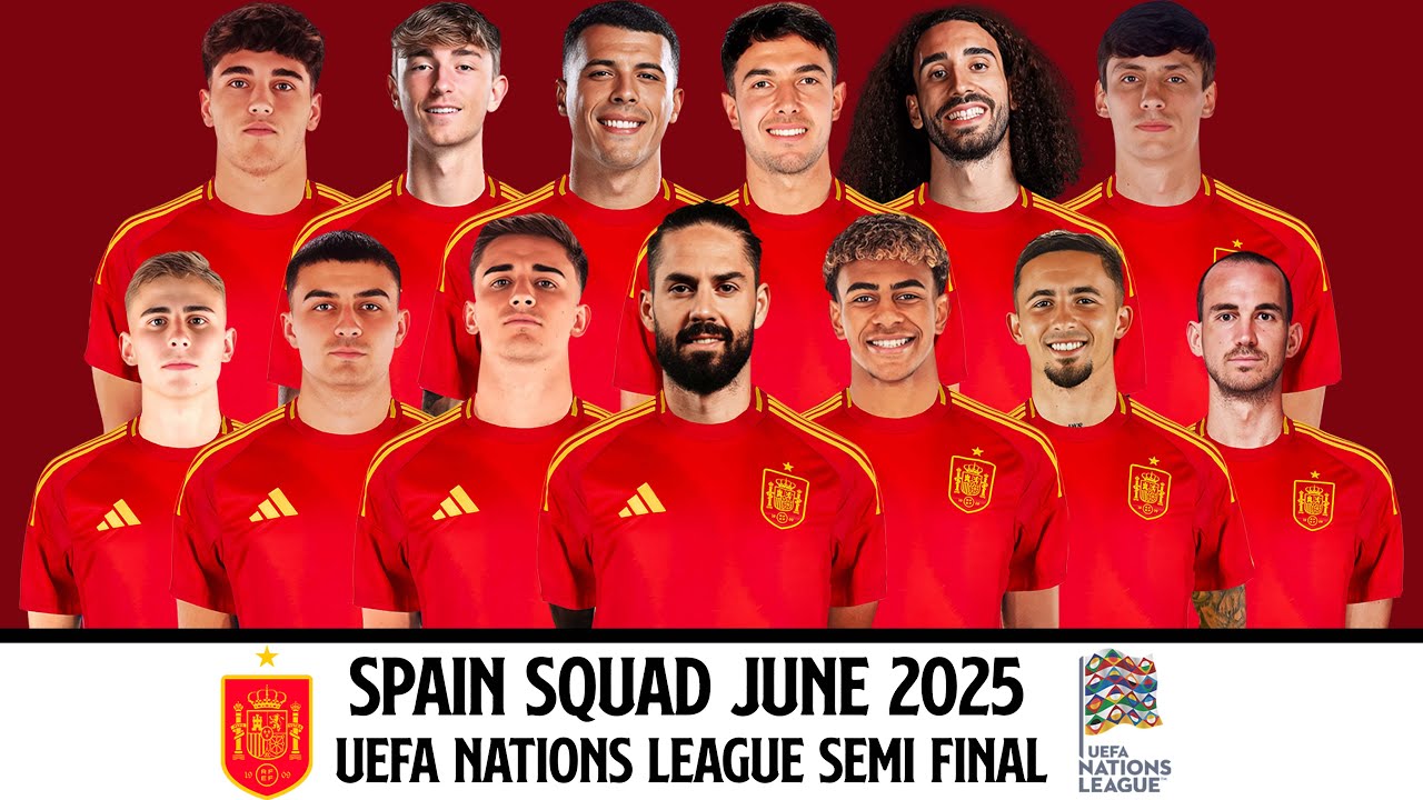 SPAIN Official Squad June 2025 | Spain Squad June 2025 | UEFA Nations League Semi Final