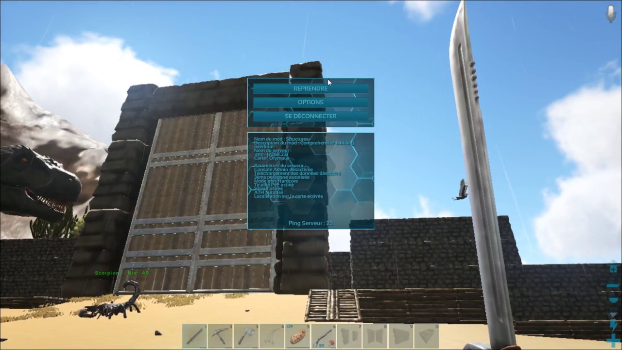 ARK Survival Evolved olympus  visite de la maps \1