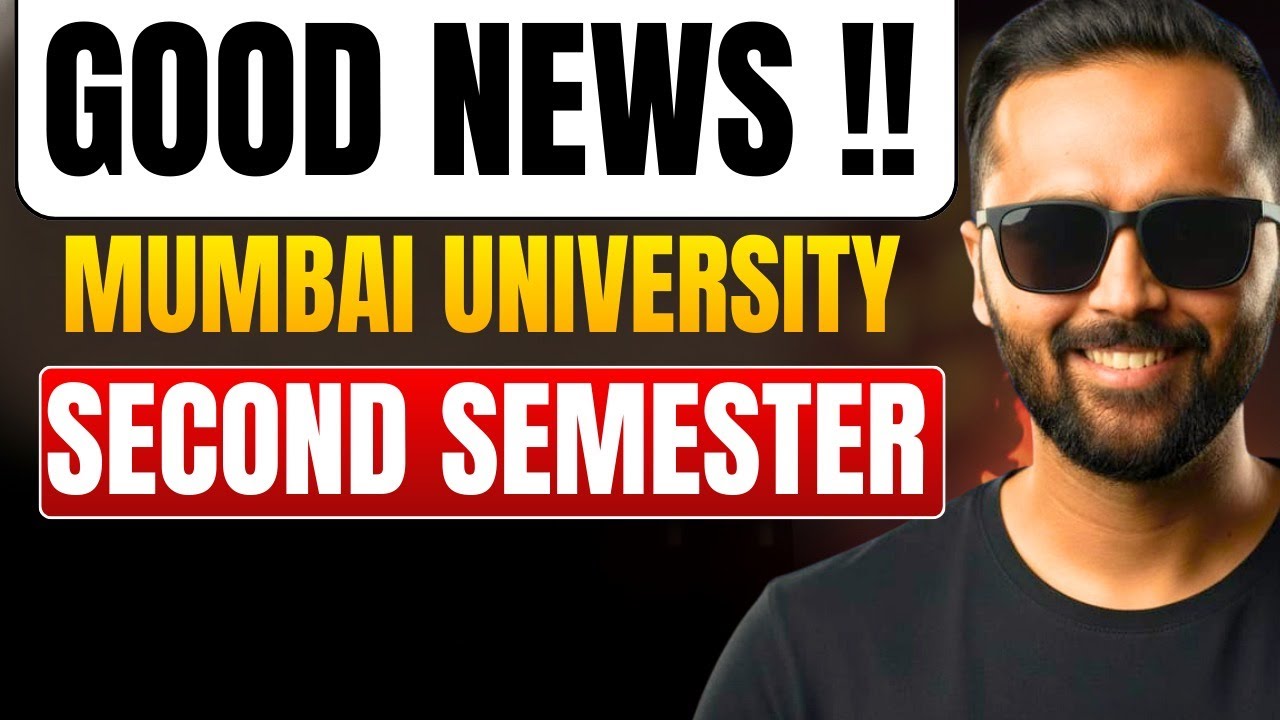 Good News for Mumbai University Students 🎉| First Year Engineering | Pradeep Giri Sir