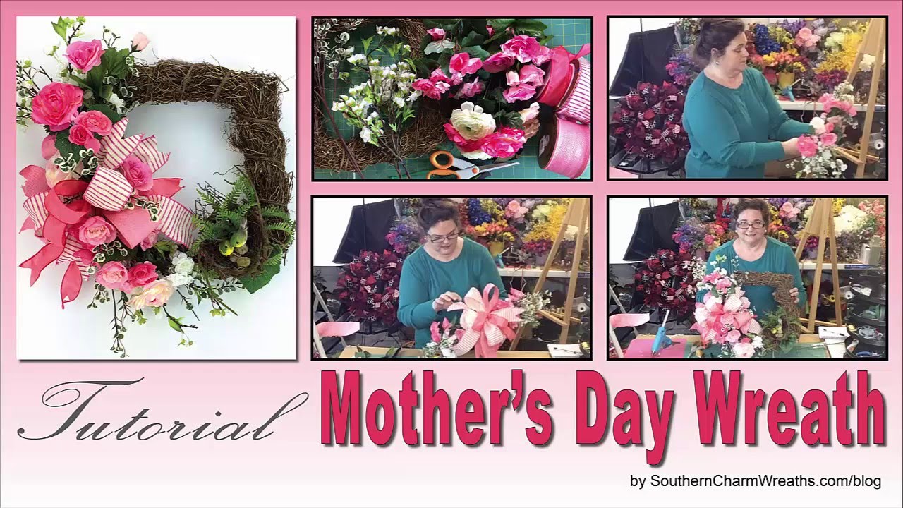 How to Make a Mother's Day Wreath || DIY Spring Wreath