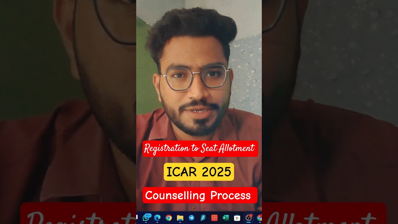ICAR Counselling Process 🚨 Registration to Seat Allotment ✅#icar #thestudyattic #icarcounselling