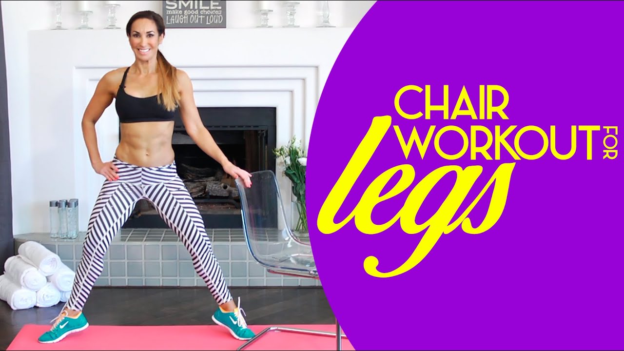 Chair Workout for LEGS | Leg Exercises | Natalie Jill