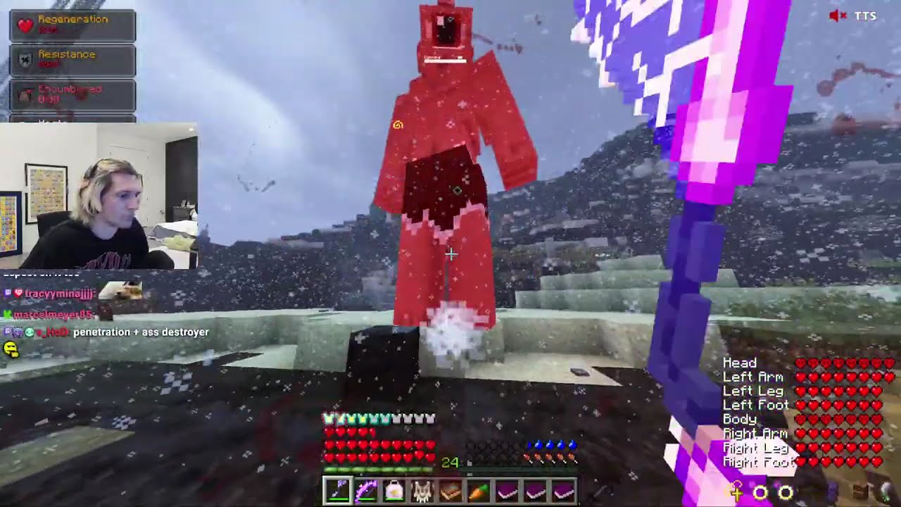 xQc Plays RL CRAFT with JESSE & GREEK (Part 14)