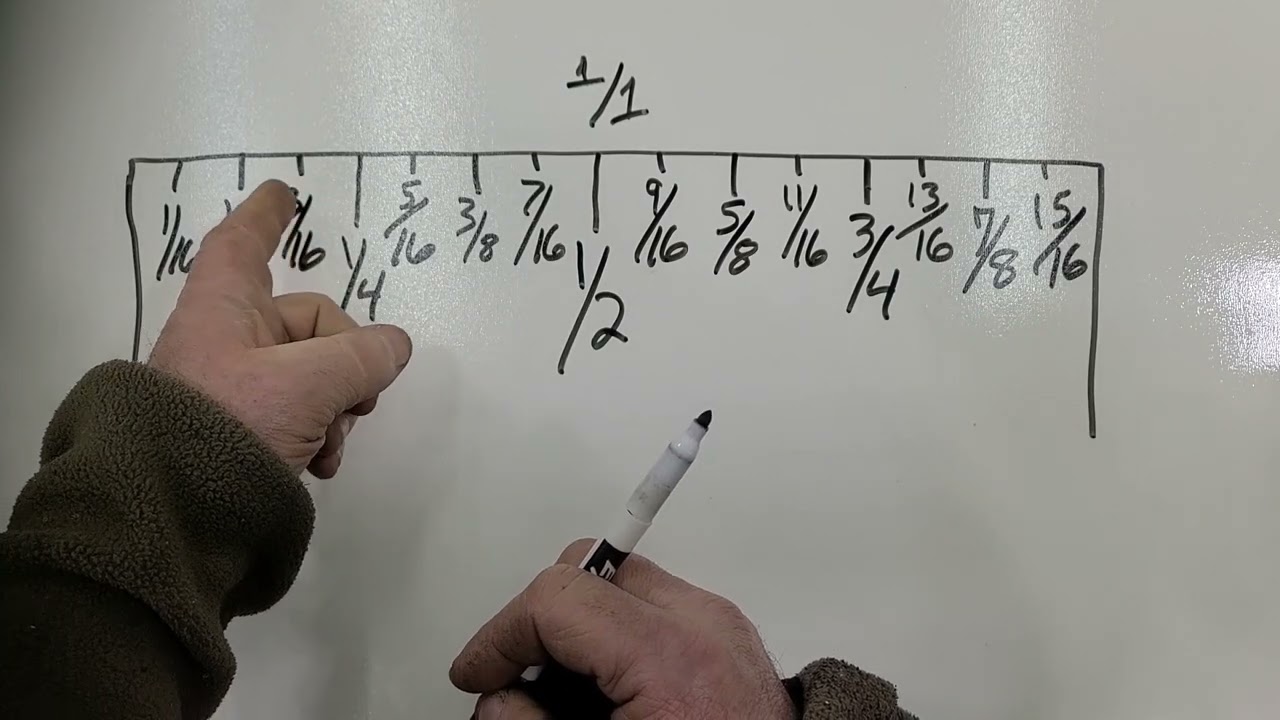 Understanding tape measure fractions and finding center