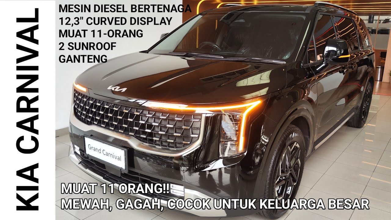COCOK UNTUK KELUARGA BESAR, MUAT BANYAK!! KIA CARNIVAL PREMIER 11 SEATER 2025 REVIEW | Indonesia