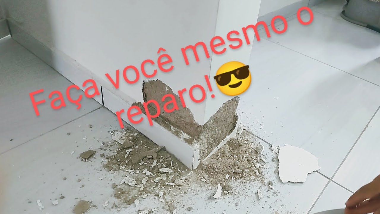 Reparo rápido de reboco!