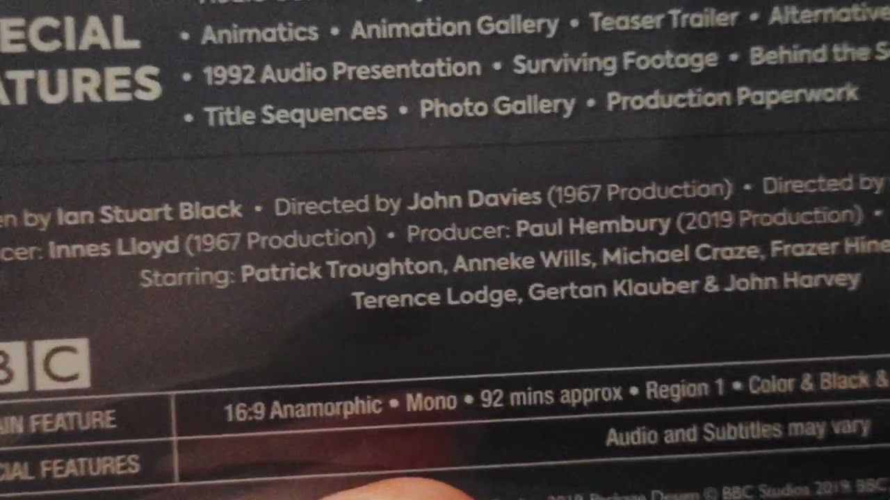Doctor Who The Macra Terror DVD Unboxing 
