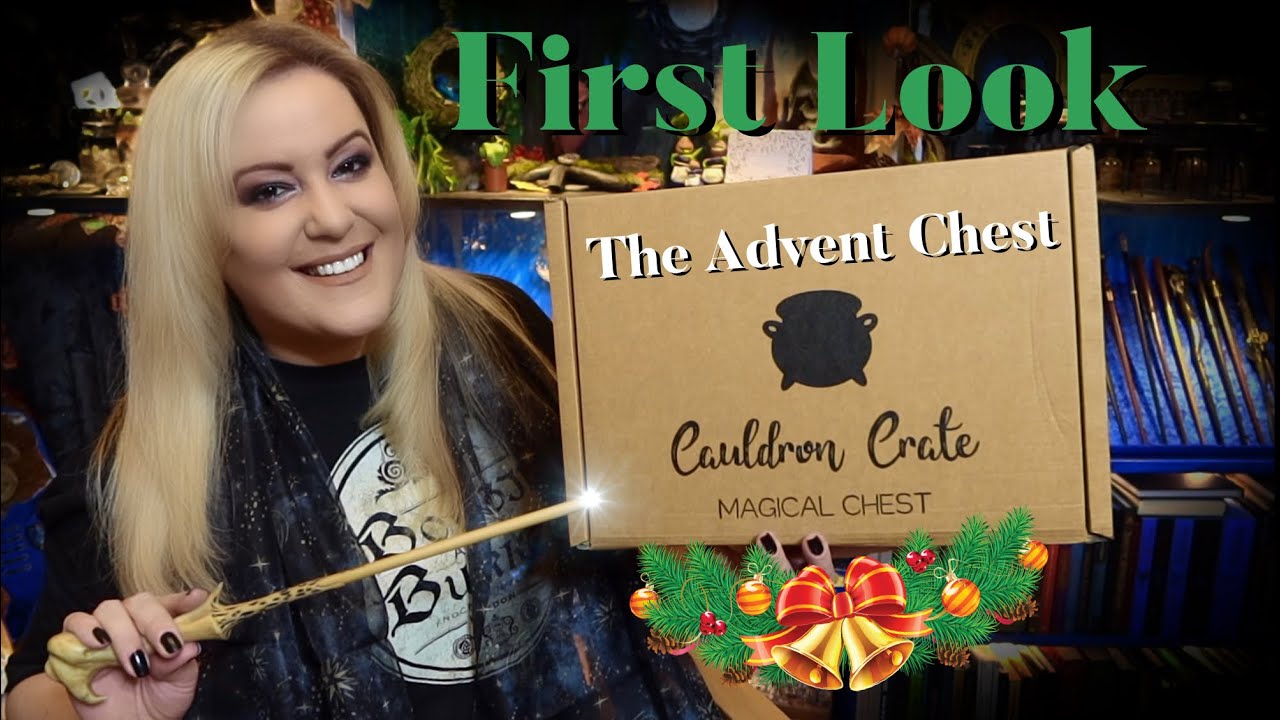 FIRST LOOK - THE ADVENT CHEST CAULDRON CRATE DECEMBER UNBOXING | VICTORIA MACLEAN #TheAdventChest