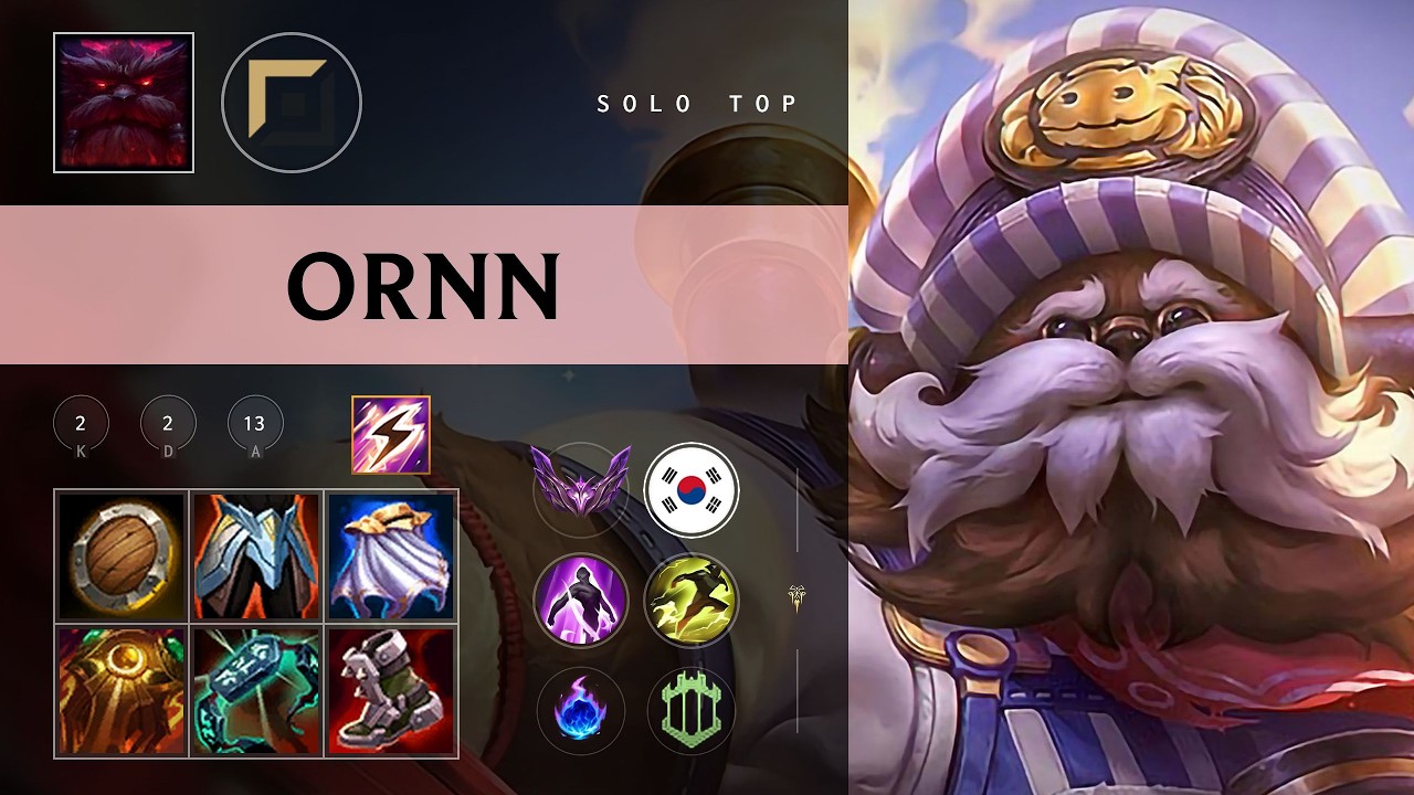 Ornn Top vs Gnar - KR Master Patch 26.09