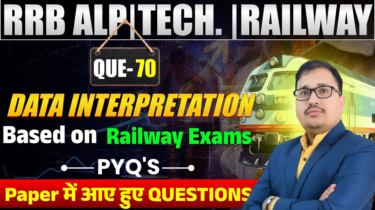 Data Interpretation (DI) 🔥 Railway ALP/TECH All Exam | Type Wise Questions | Prakash Sir Maths