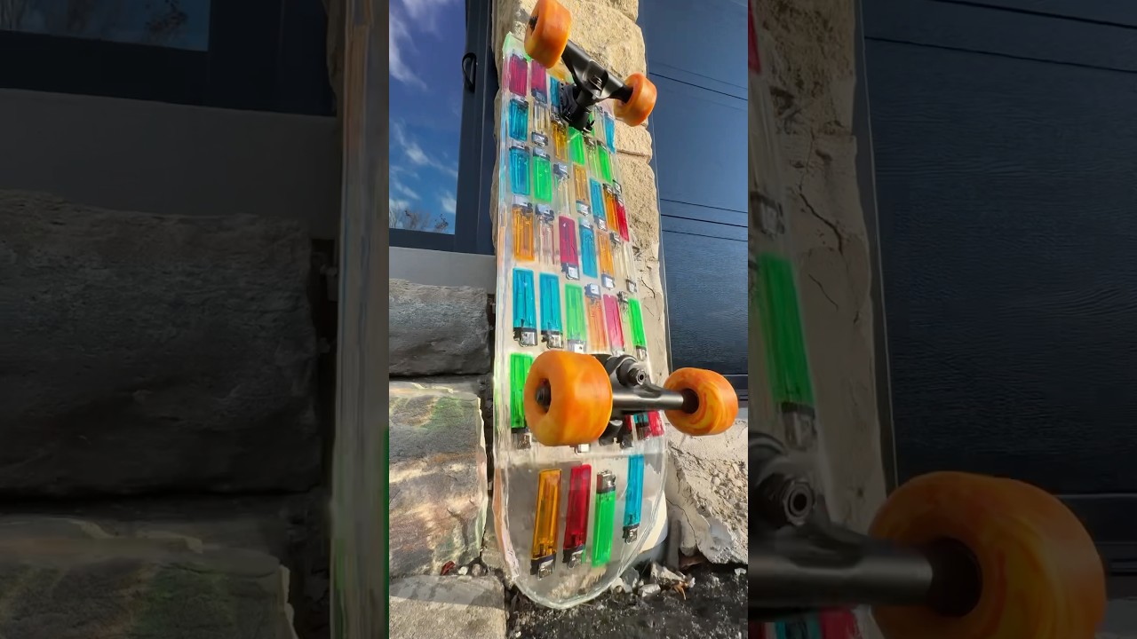 WORLDS MOST LIT SKATEBOARD!? 🔥