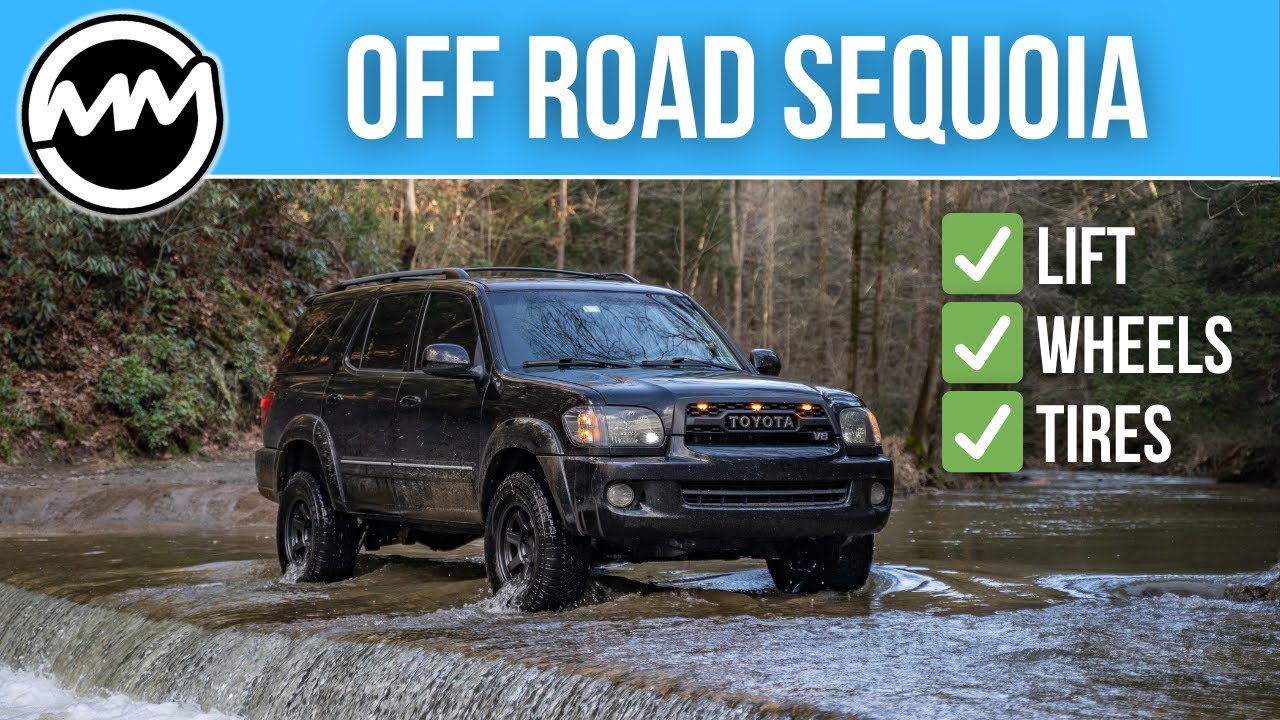 Еду на своей Toyota Sequoia с большим пробегом в ручей!