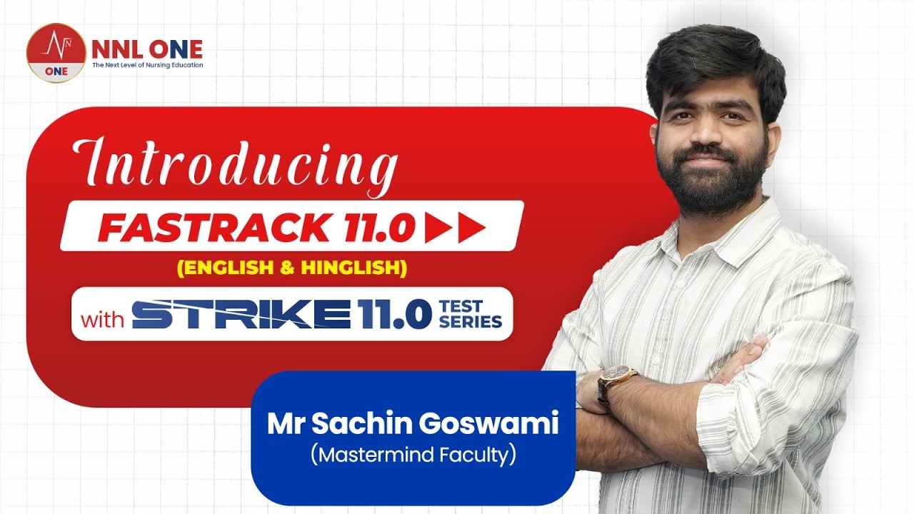 Introducing Fastrack 11.0 with Strike 11.0 Test Series for NORCET 11.0 by Mr Sachin Goswami |NNL ONE