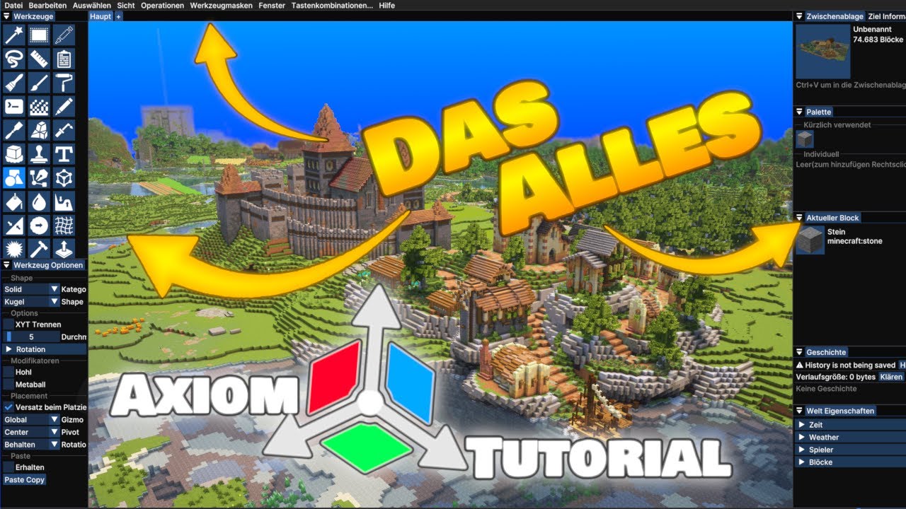 So entfesselst du die ganze Macht von Minecraft Creative: Minecraft Axiom Tutorial