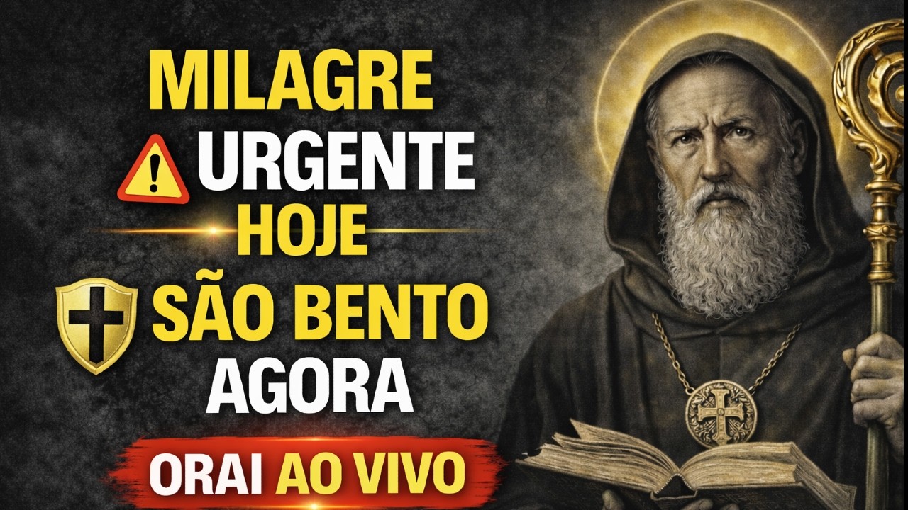 🔴 AO VIVO AGORA | Oração de São Bento para Proteção Total HOJE 🙏 Contra Todo Mal HOJE #live