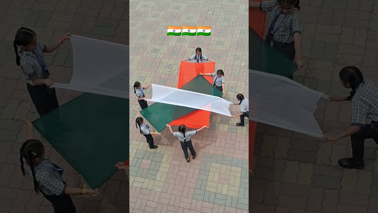 Pride of India! 🇮🇳 Independence Day at Harekrushna International School, Surat #Shorts #india